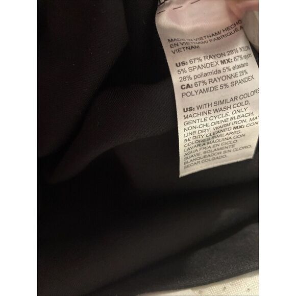 Chico’s Polo Dress Short Sleeve Knit Placket Animal Print 8-10 Chico’s 1 NWT - Picture 6 of 6